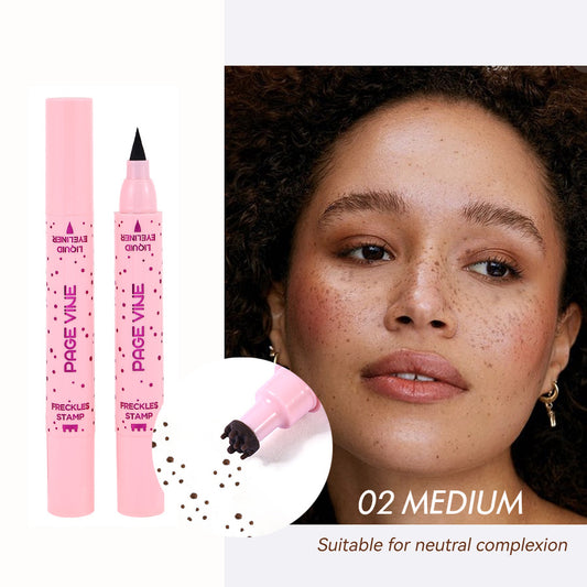 PAGE VINE Natural Freckle Pen + Dual-Ended Eyeliner