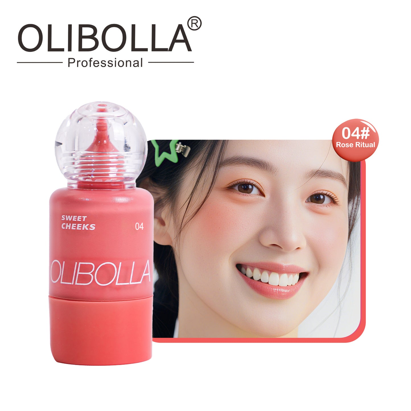 OLIBOLLA Baby Bottle Pump Blush | Dewy Liquid Blush | Long-Lasting Glow | Wholesale 12pcs MOQ | Worldwide Shipping
