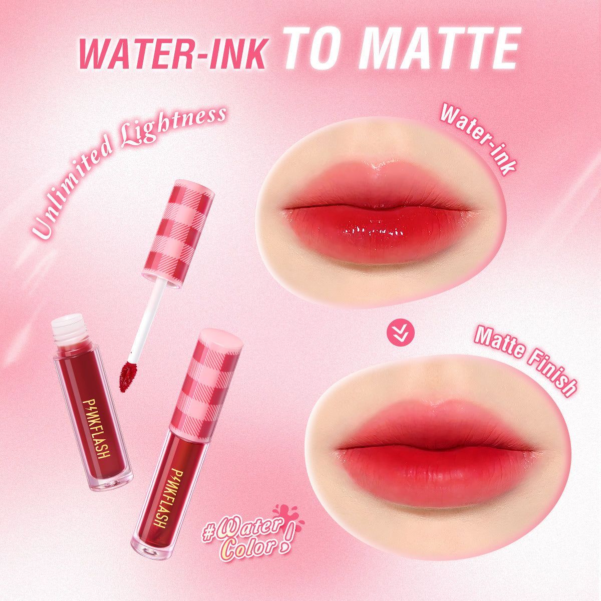 PINKFLASH Lip Tint & Gloss Liquid Duo