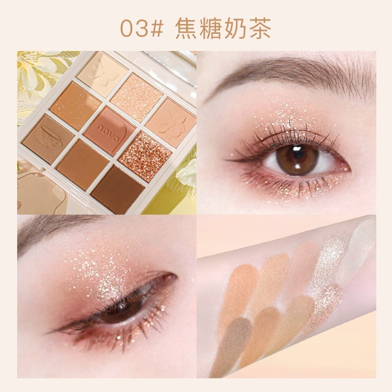 NOVO Afternoon Tea Makeup Palette - 9 Eyeshadows & Blush