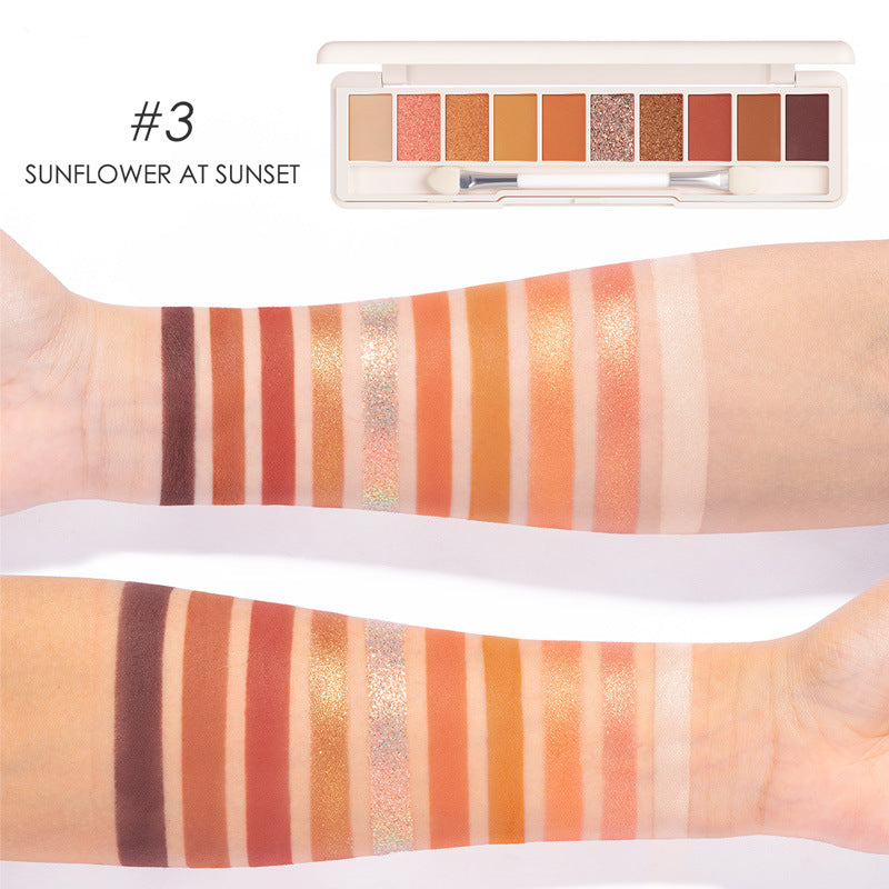FOCALLURE 10-Color Eyeshadow Palette - Highly Pigmented & Blendable