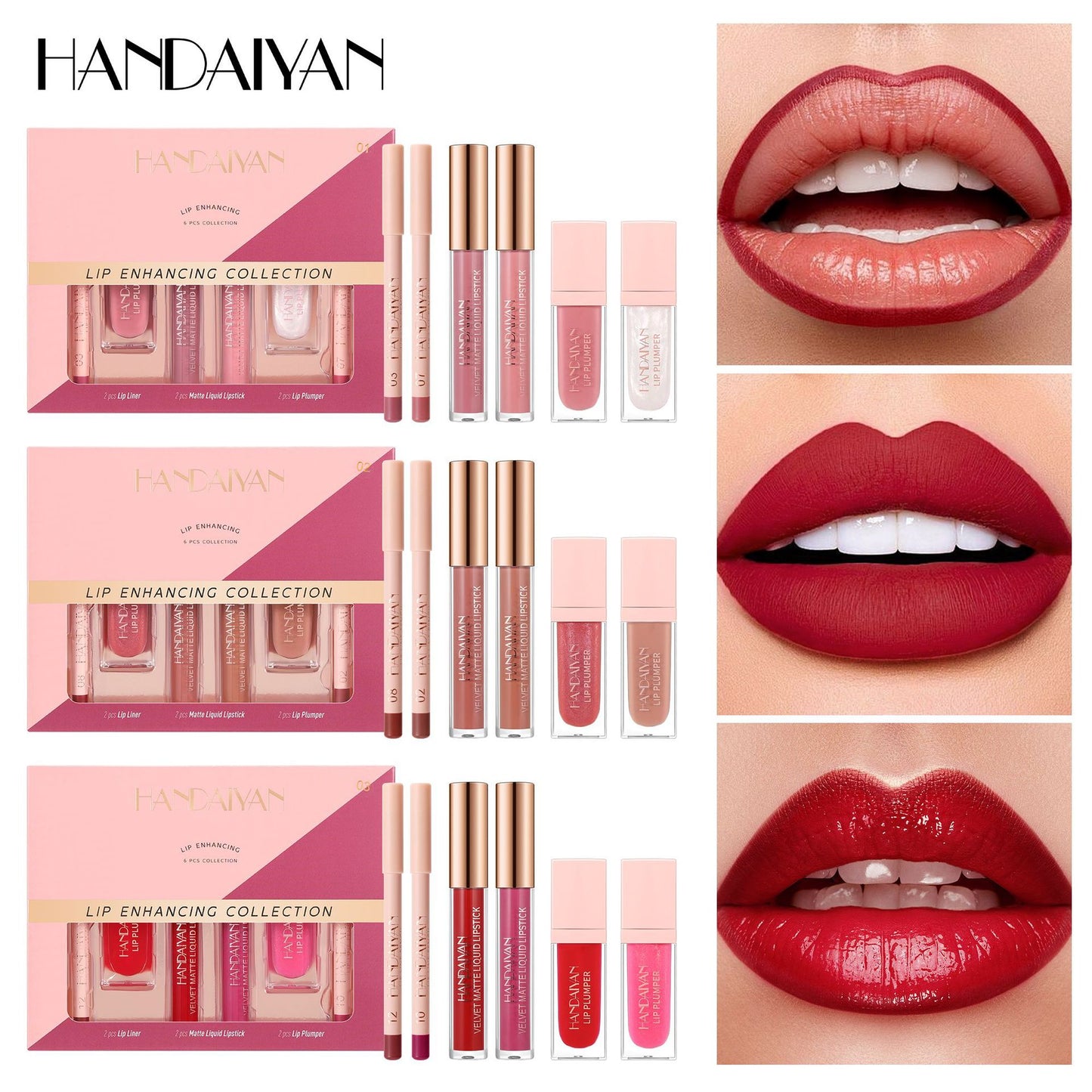 HANDAIYAN 6-Piece Liquid Lipstick Set