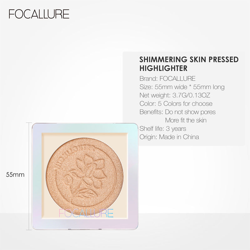 FOCALLURE Matte Highlighter with Subtle Shimmer & Luminous Effect