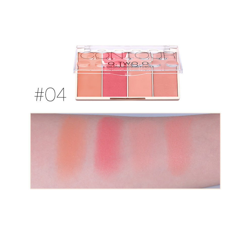 O.TWO.O Luxe 4-Color High-Shimmer Eyeshadow Palette