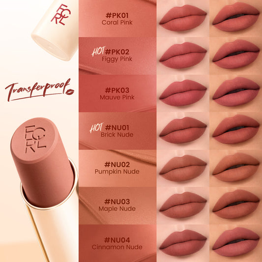 FOCALLURE Matte Transfer-Proof Lipstick