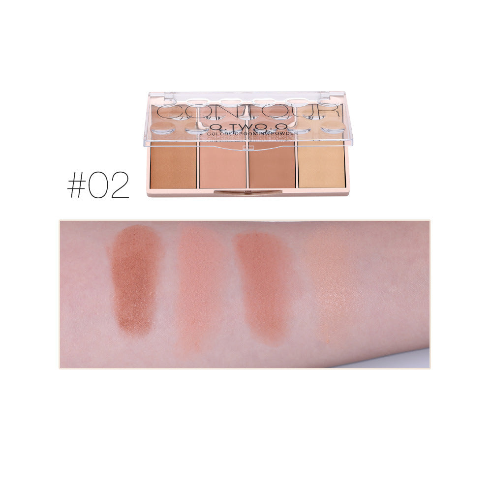 O.TWO.O Luxe 4-Color High-Shimmer Eyeshadow Palette