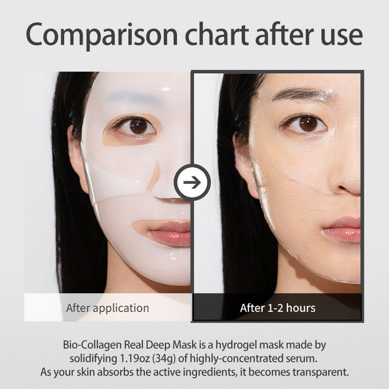 FOLKI Deep Collagen Face Mask 4pcs – Whitening & Transparent Glow
