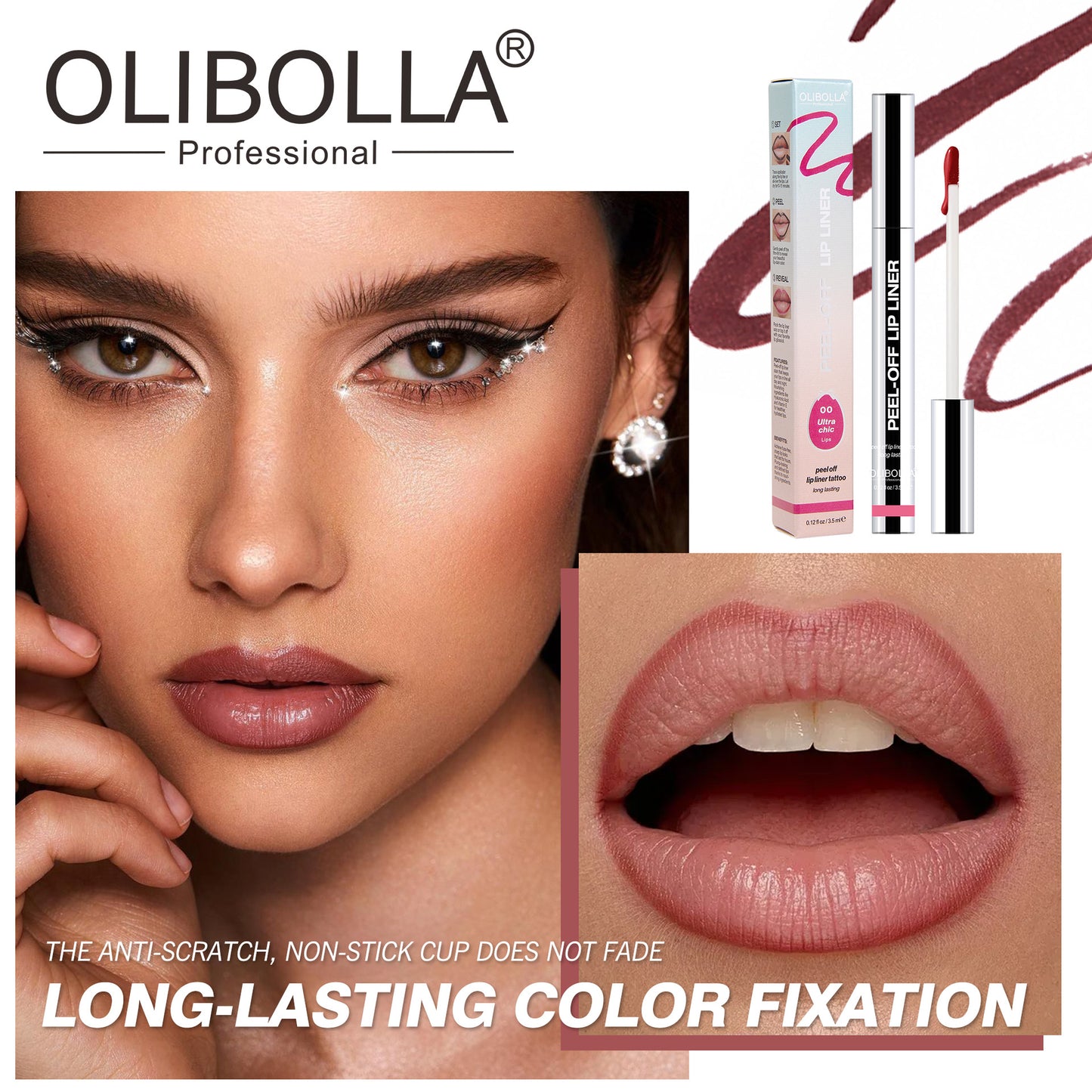 OLIBOLLA Waterproof Lip Liner | Long-Lasting, Smudge-Proof, Sweat-Resistant | Wholesale 12pcs Minimum | Worldwide Shipping