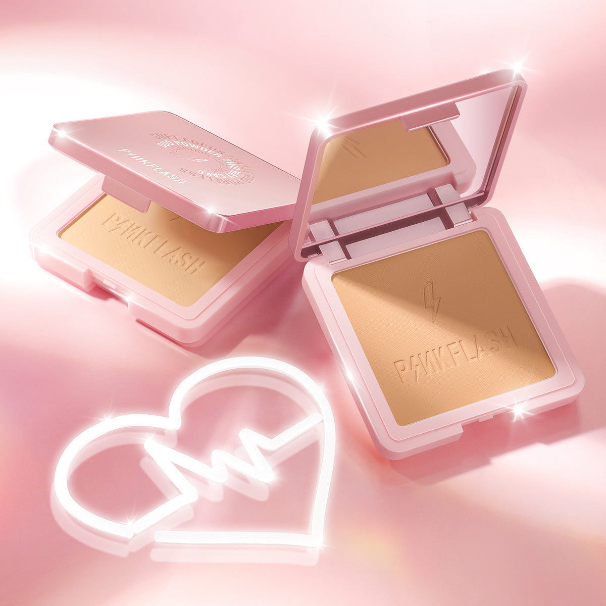 PINKFLASH Waterproof Setting Powder Compact