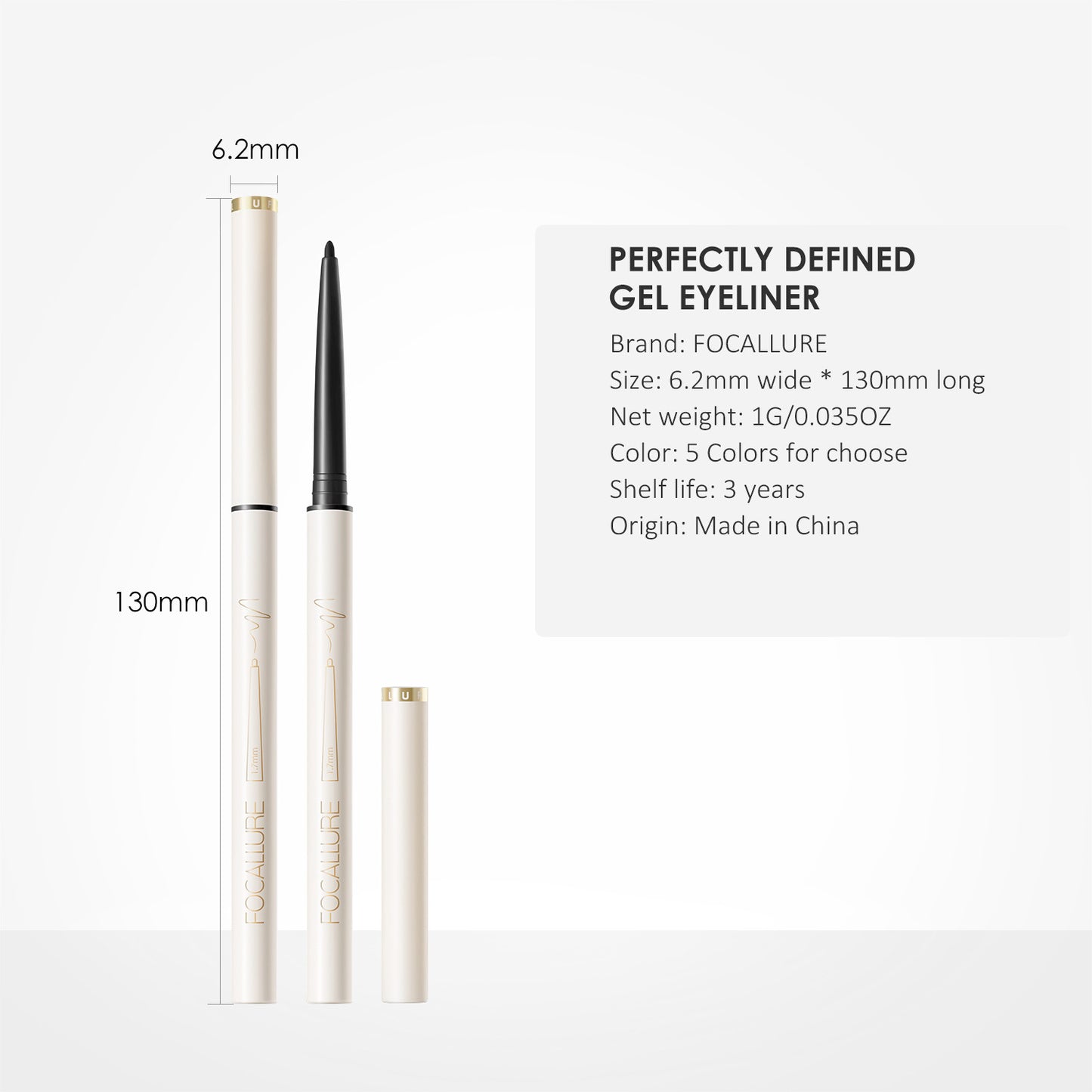 FOCALLURE Waterproof Gel Eyeliner Pencil