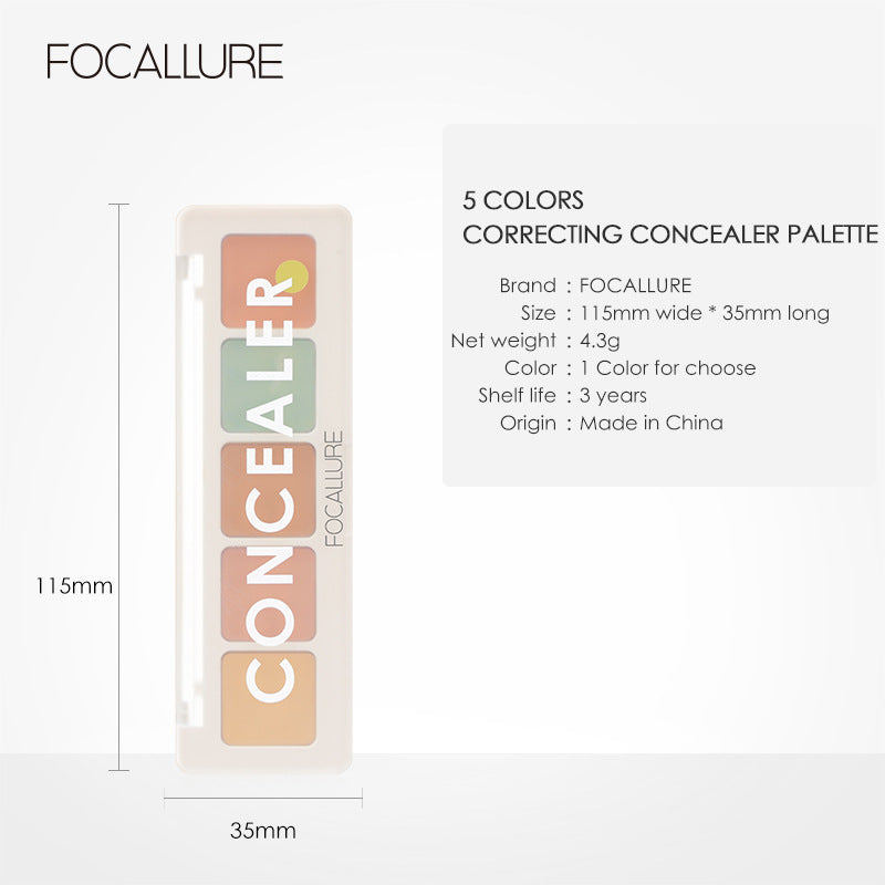FOCALLURE 5-Color Concealer Palette