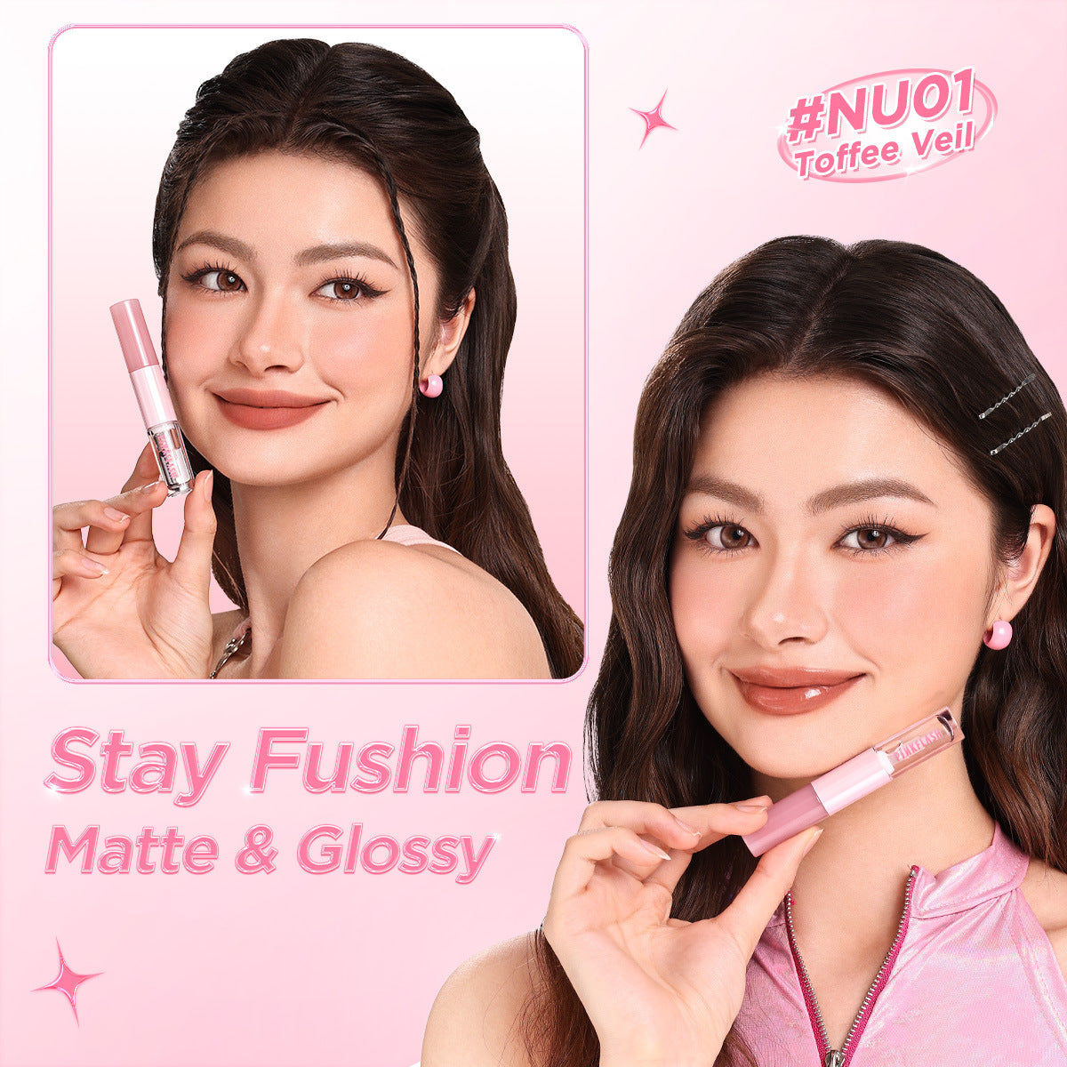 PINKFLASH Dual-Ended Matte Lip Stain & Glossy Lip Lacquer