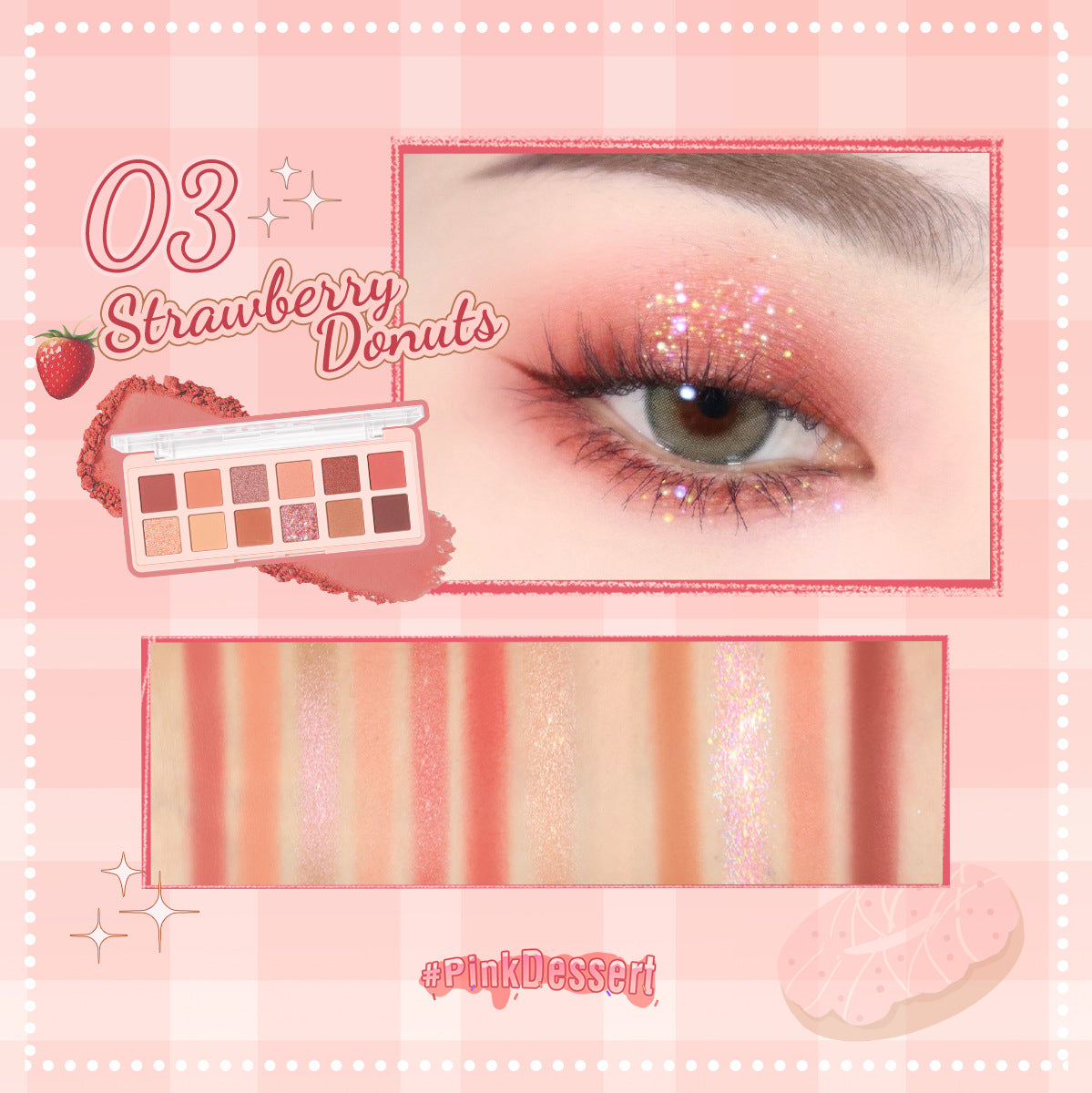 PINKFLASH 12-Color Eyeshadow Palette