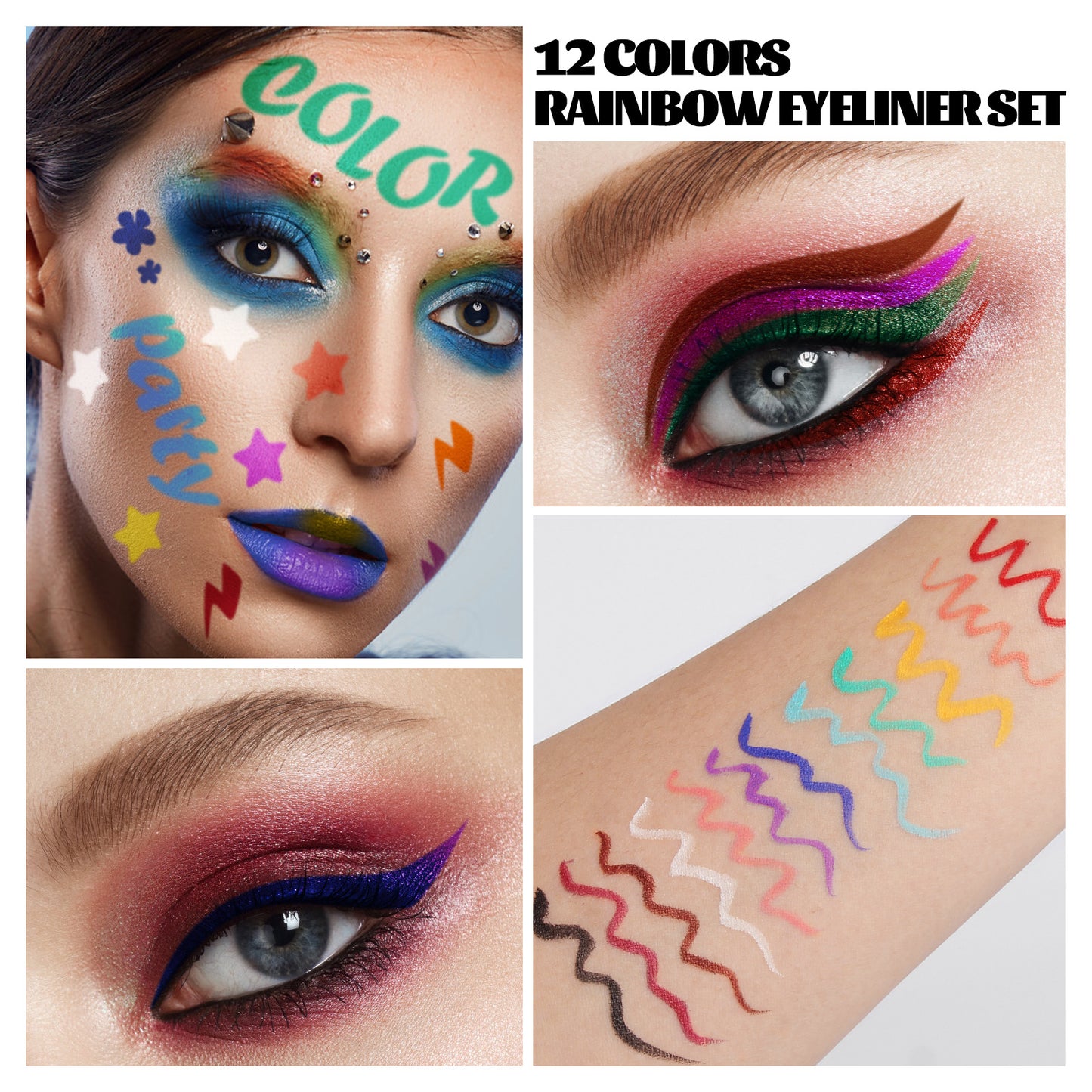 Anglicolor 12-Color Eyeliner Pencil Set