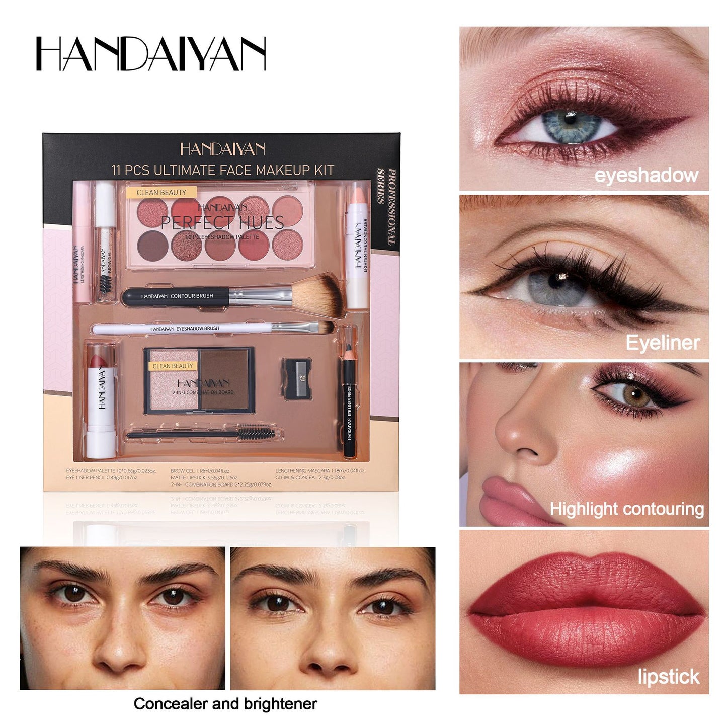 HANDAIYAN 11-Piece Makeup Kit