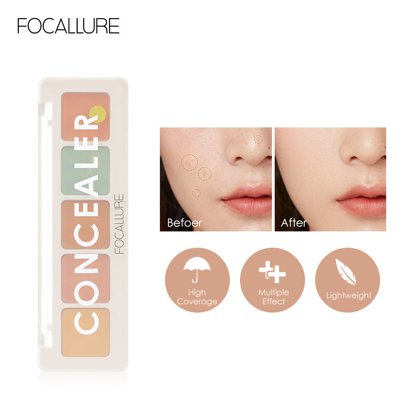 FOCALLURE 5-Color Concealer Palette