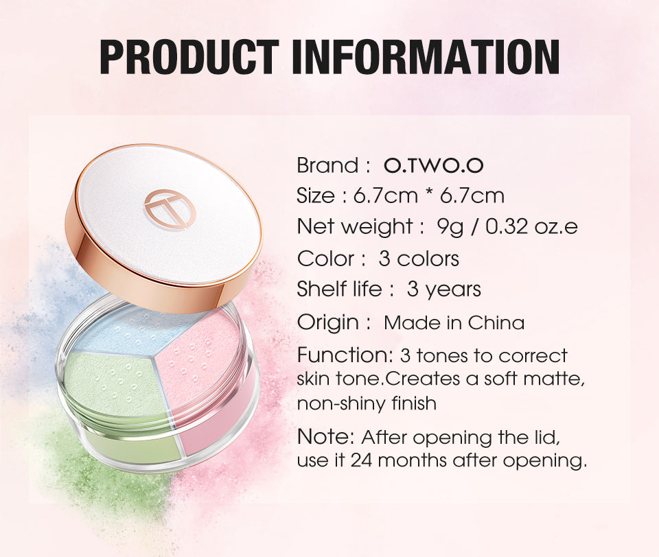 O.TWO.O 3-Color Loose Setting Powder