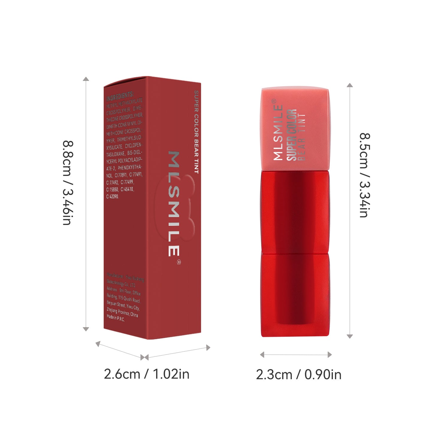 MLSMILE Teddy Non-Transfer Lip Glaze