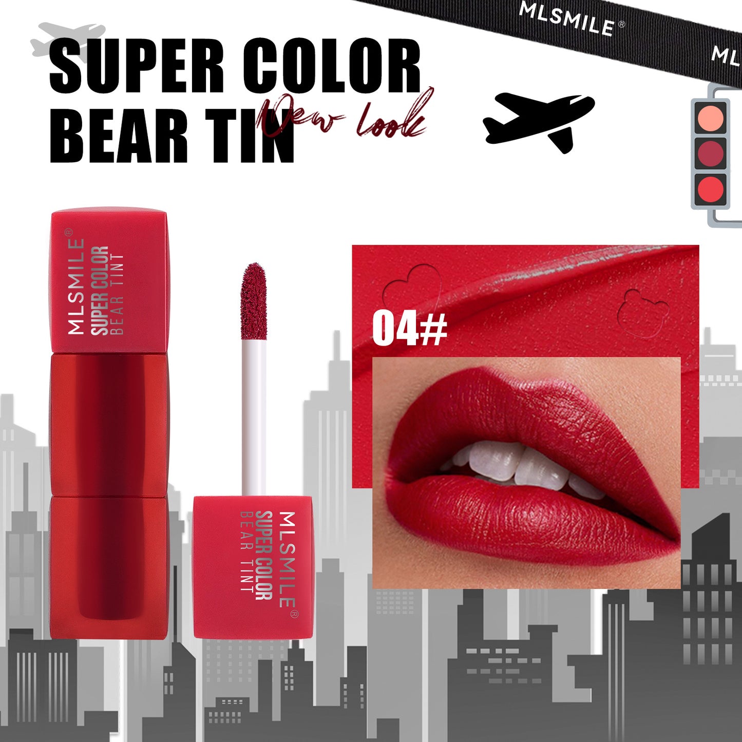 MLSMILE Teddy Non-Transfer Lip Glaze
