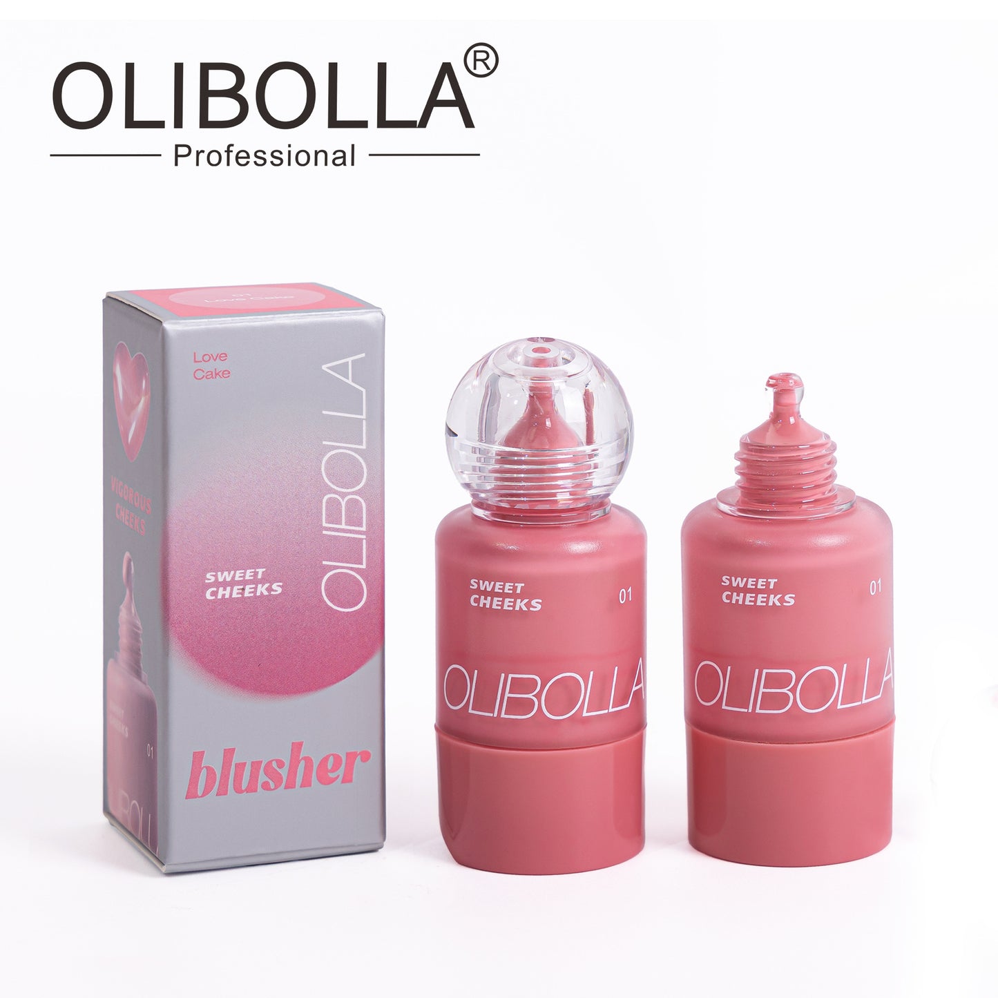 OLIBOLLA Baby Bottle Pump Blush | Dewy Liquid Blush | Long-Lasting Glow | Wholesale 12pcs MOQ | Worldwide Shipping