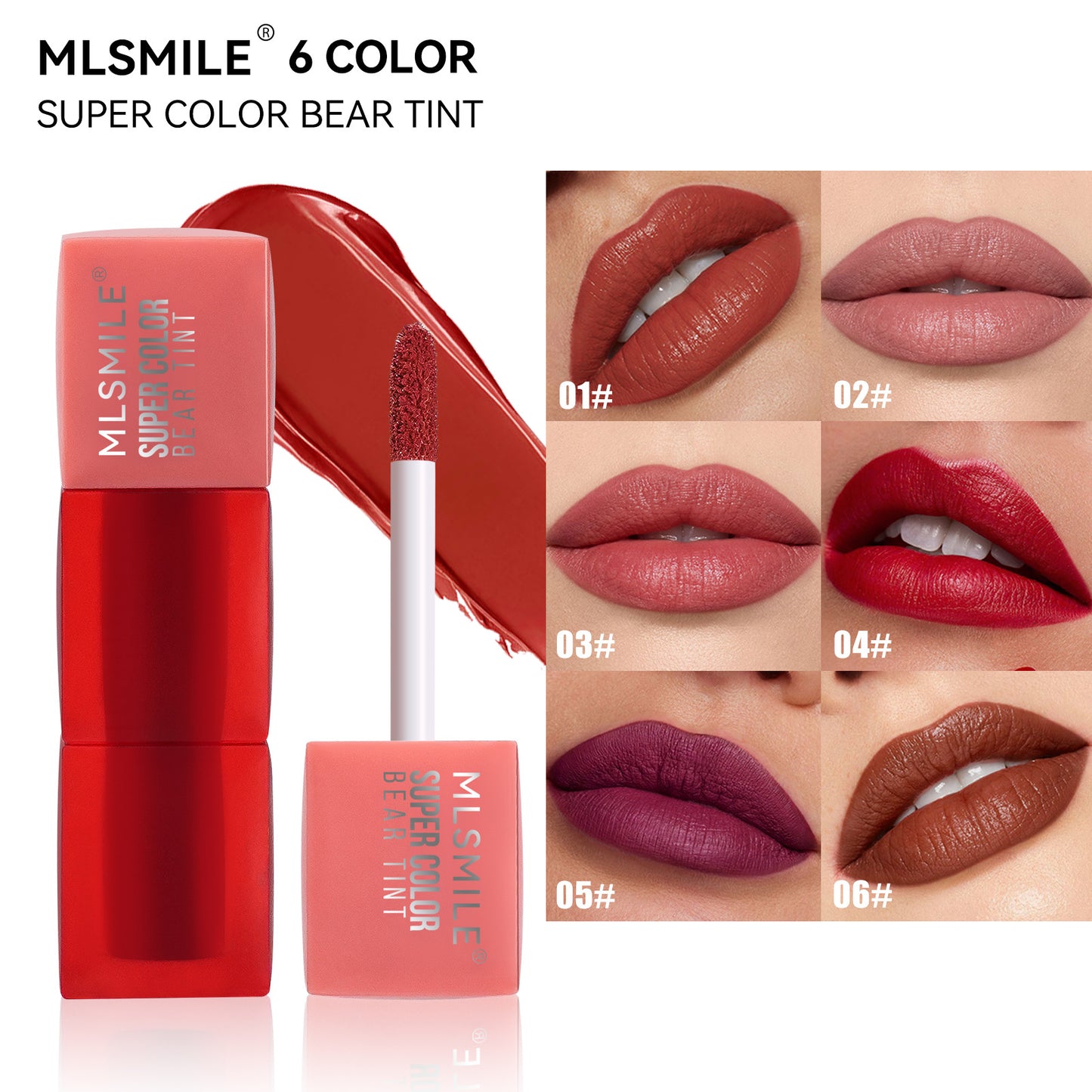 MLSMILE Teddy Non-Transfer Lip Glaze