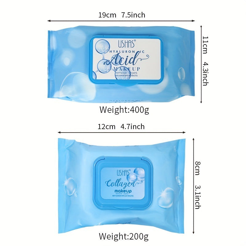 USHAS Disposable Makeup Remover Wipes