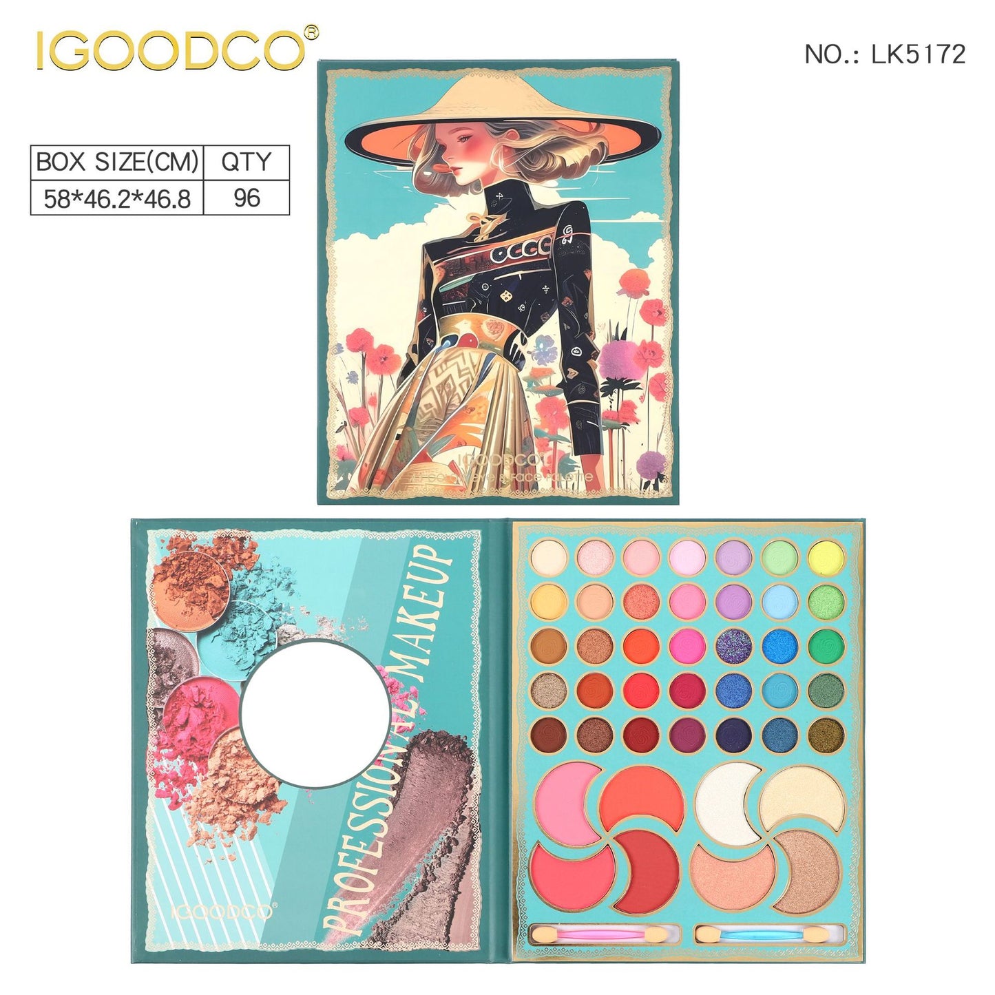 IGOODCO 43-Color Matte Eyeshadow Palette