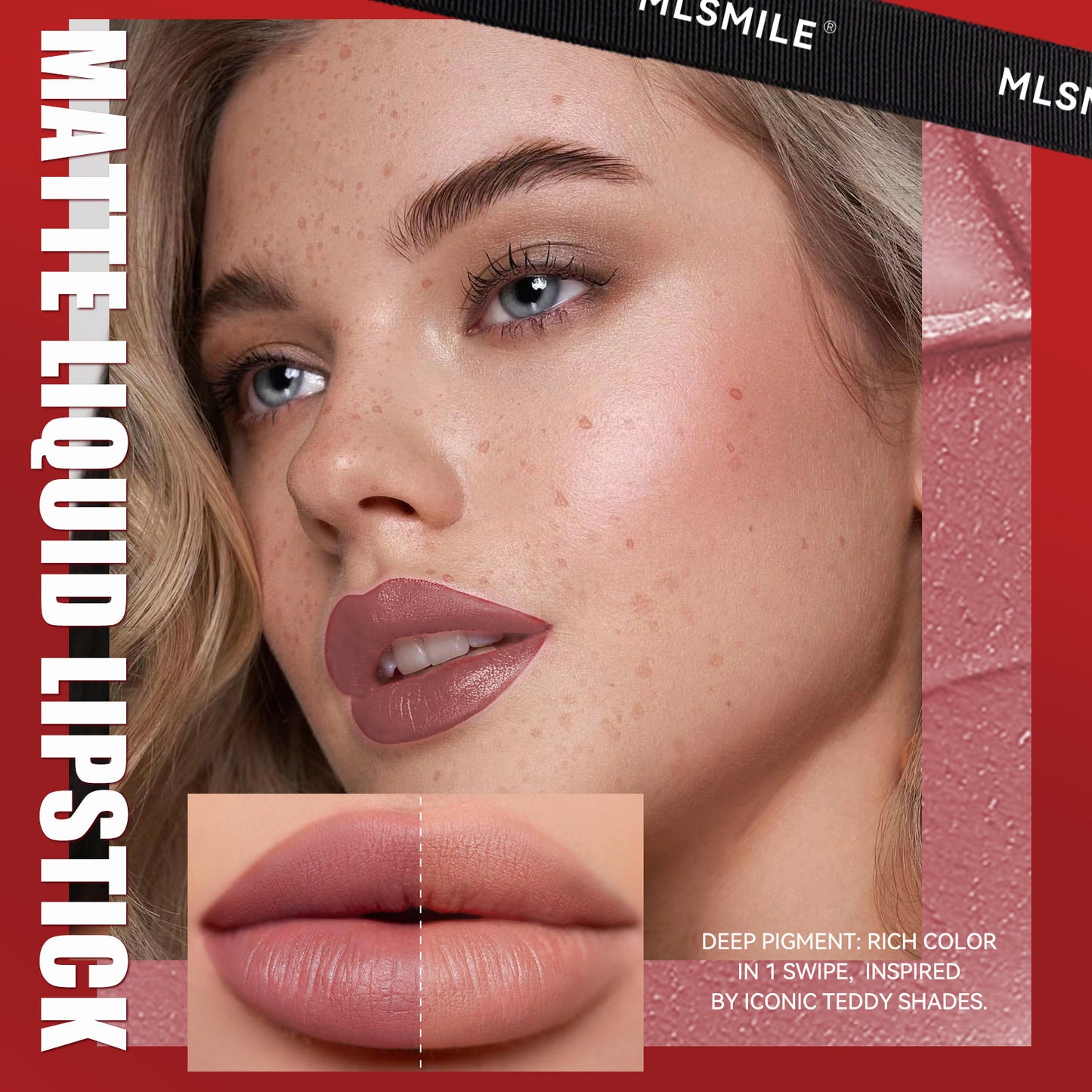 MLSMILE Teddy Non-Transfer Lip Glaze