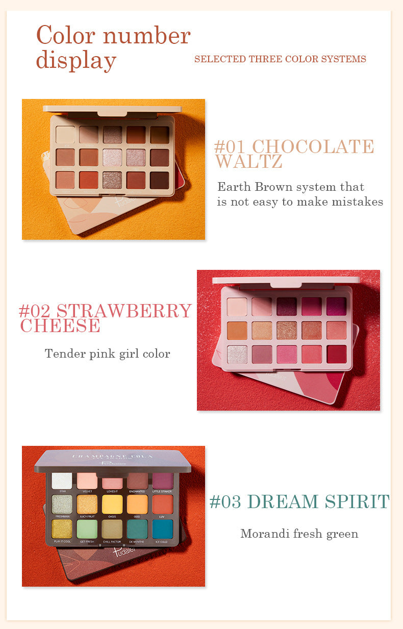 Pudaier 15-Color Eyeshadow Palette