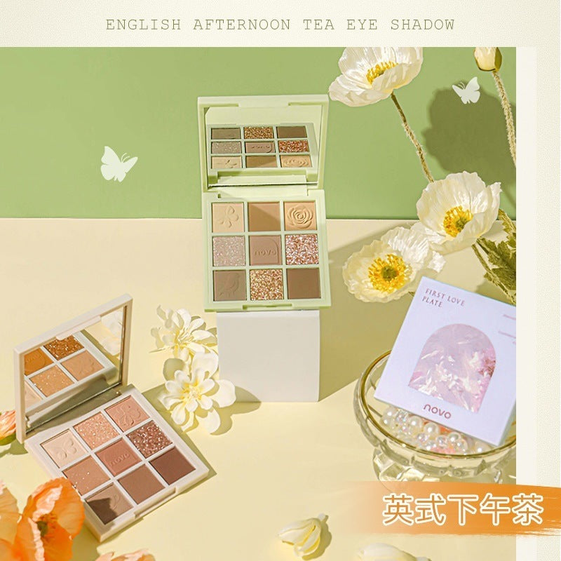 NOVO Afternoon Tea Makeup Palette - 9 Eyeshadows & Blush