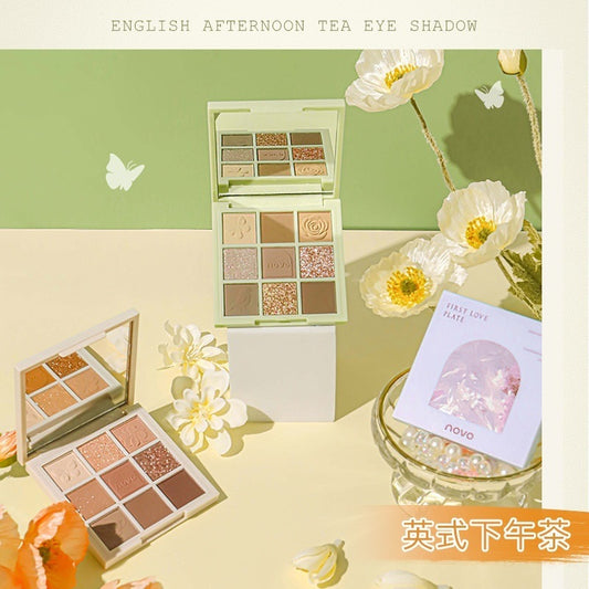 NOVO Afternoon Tea Makeup Palette - 9 Eyeshadows & Blush