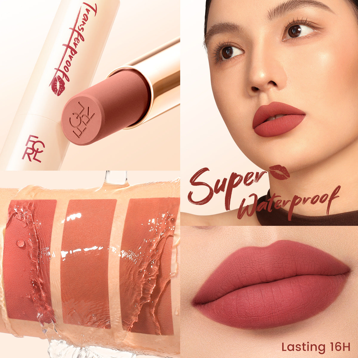 FOCALLURE Matte Transfer-Proof Lipstick