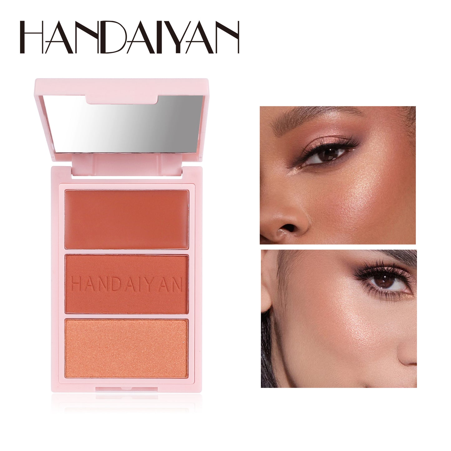 HANDAIYAN All-in-One Blush, Highlighter & Contour Palette