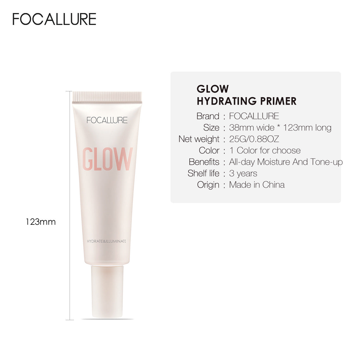 FOCALLURE Hydrating Makeup Primer