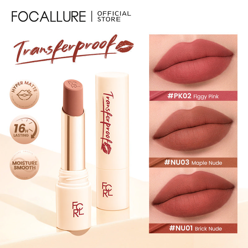 FOCALLURE Matte Transfer-Proof Lipstick