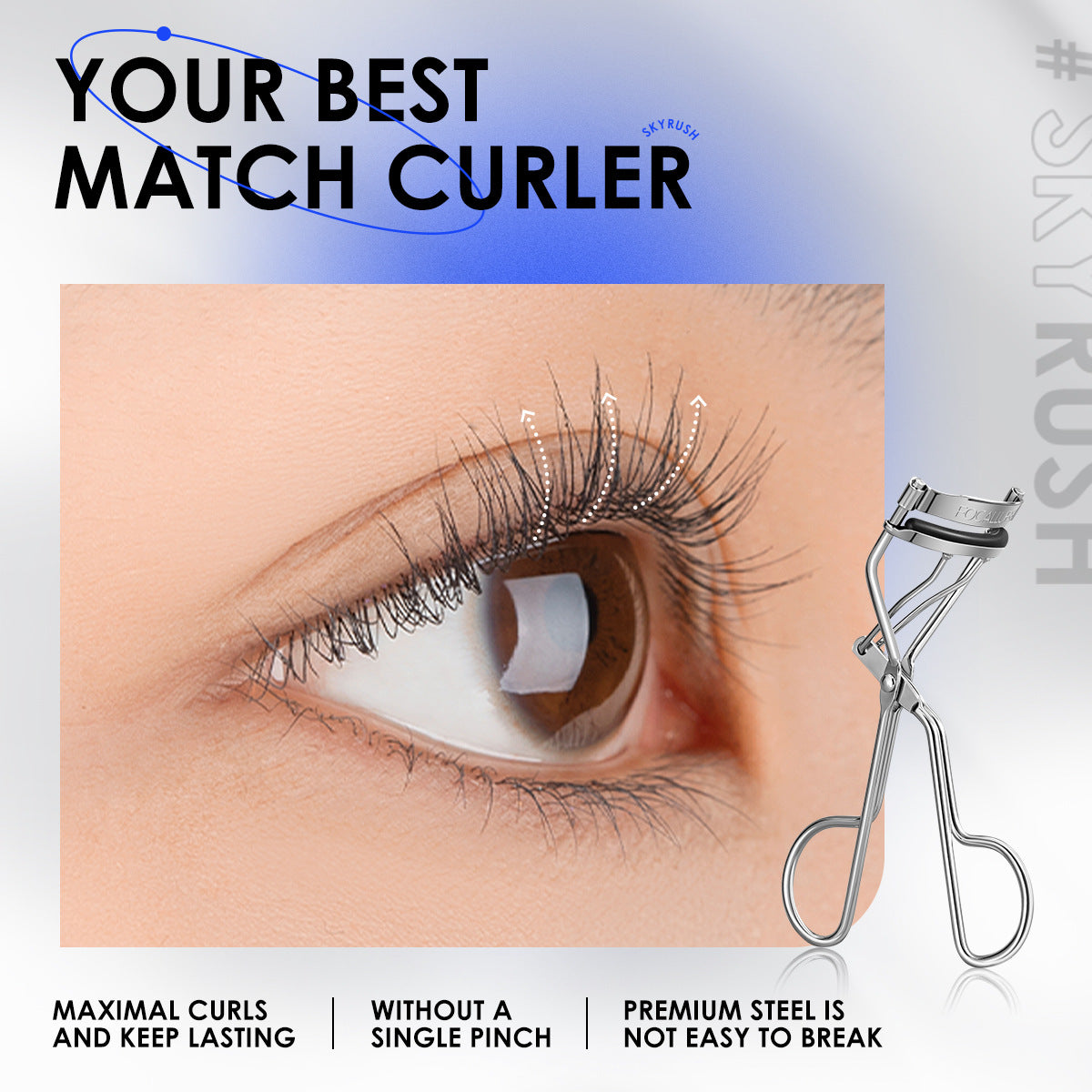 FOCALLURE Eyelash Curler - Professional Lift & Curl