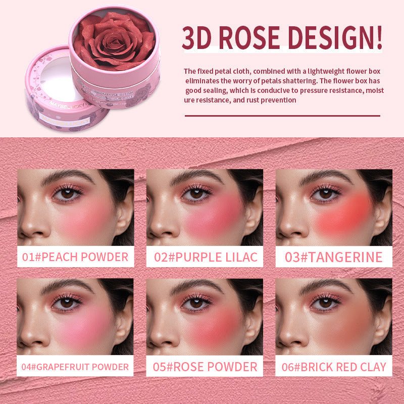MAYBELUCKY 3D Rose Blush 🌹✨