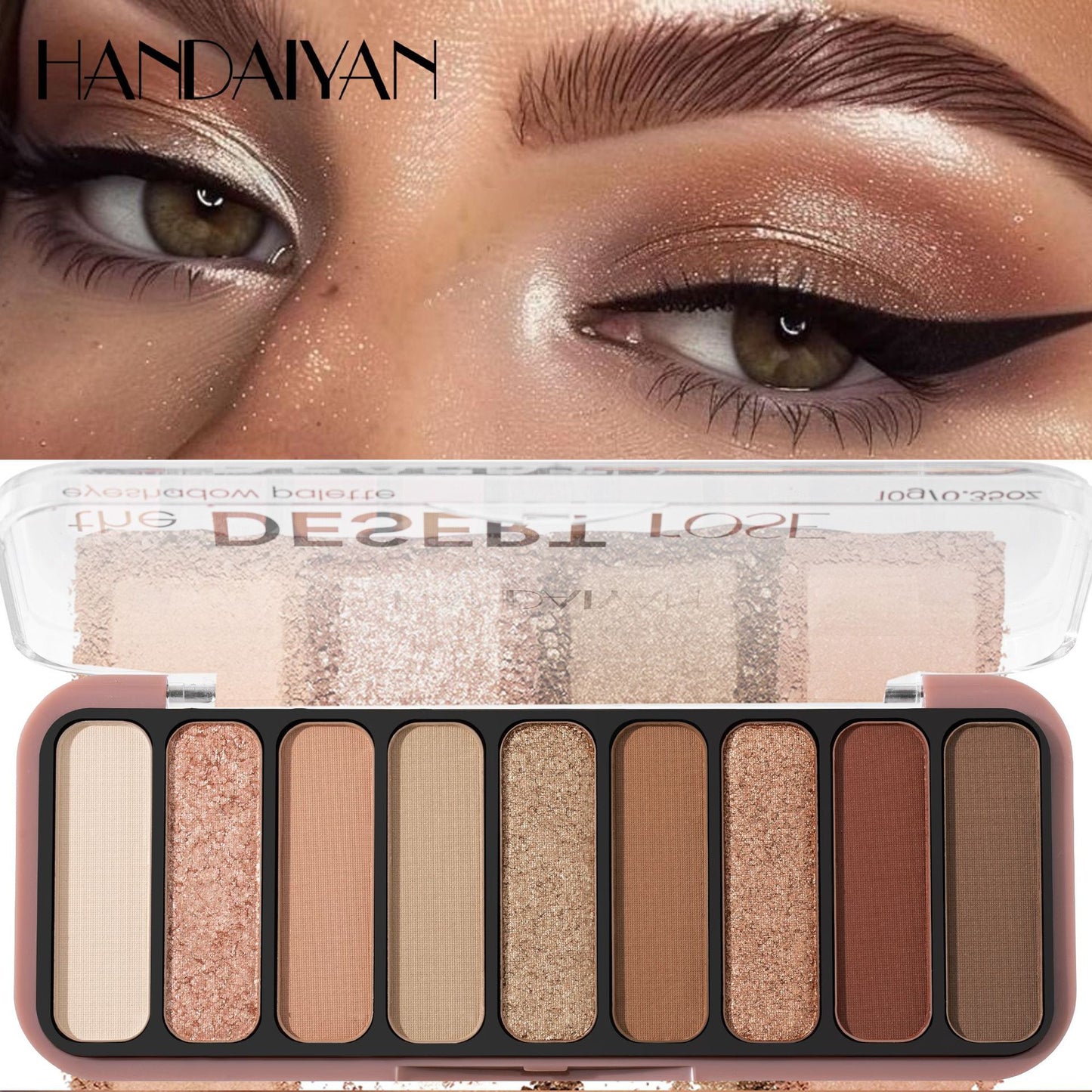 HANDAIYAN 9-Color All-Matte Eyeshadow Palette