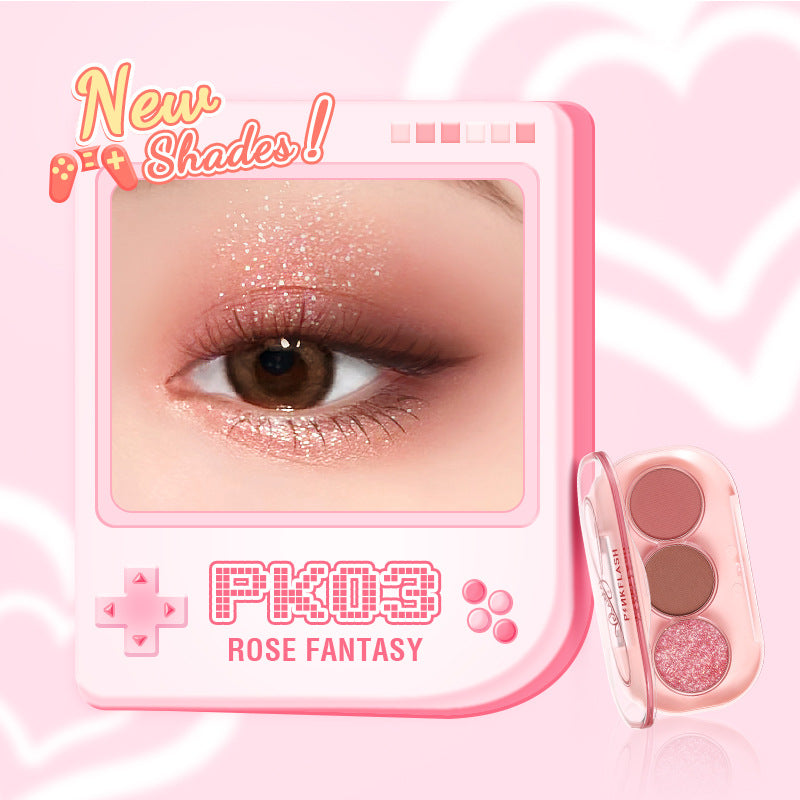 PINKFLASH 3-Color Girly Eyeshadow Palette