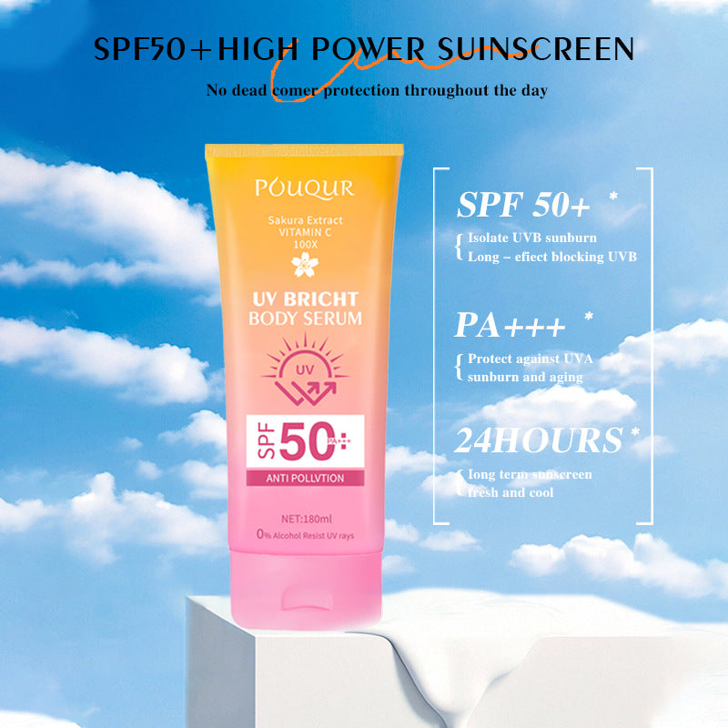 POUQUR 180ml Waterproof & Sweatproof Sunscreen