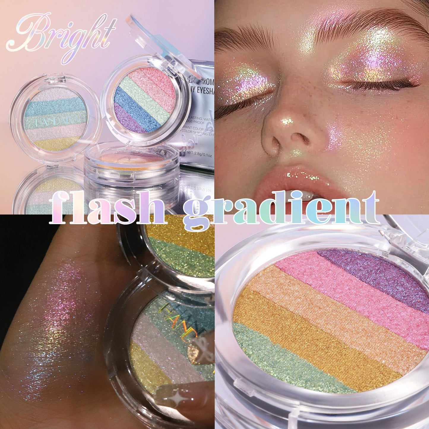 HANDAIYAN Chameleon Multicolor Eyeshadow & Highlighter Palette