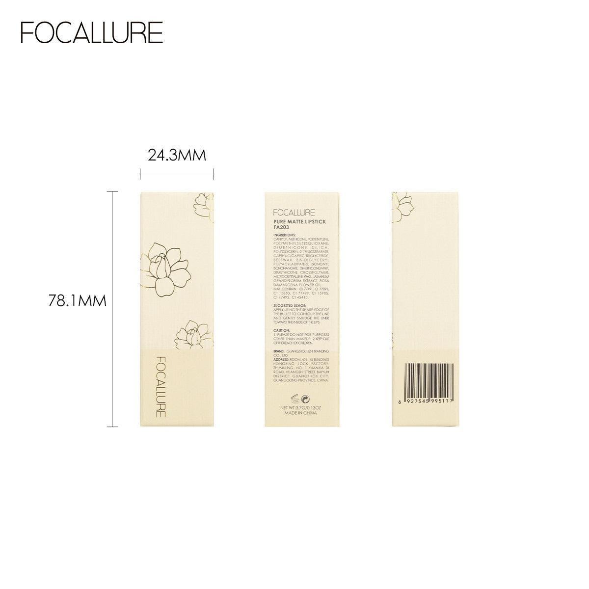 FOCALLURE Velvet Matte Lipstick