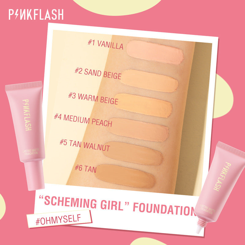 PINKFLASH Matte Liquid Foundation - Waterproof & Long-Lasting
