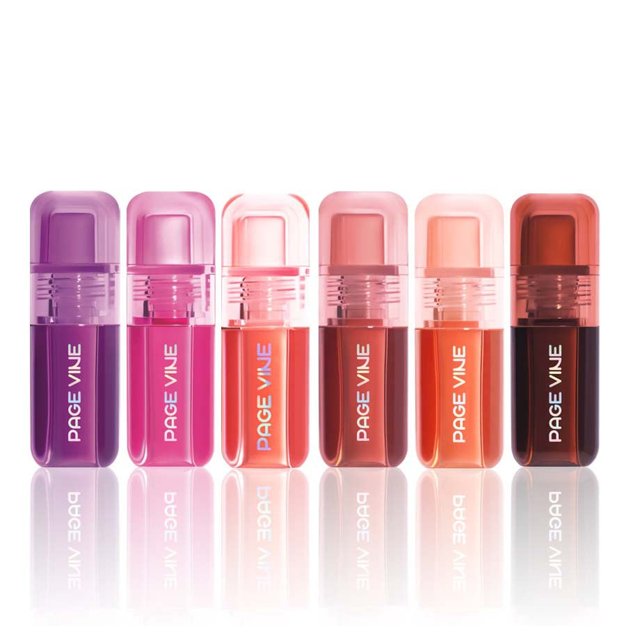 PAGE VINE Flush & Glow All-in-One Liquid Blush Highlighter & Lip Tint