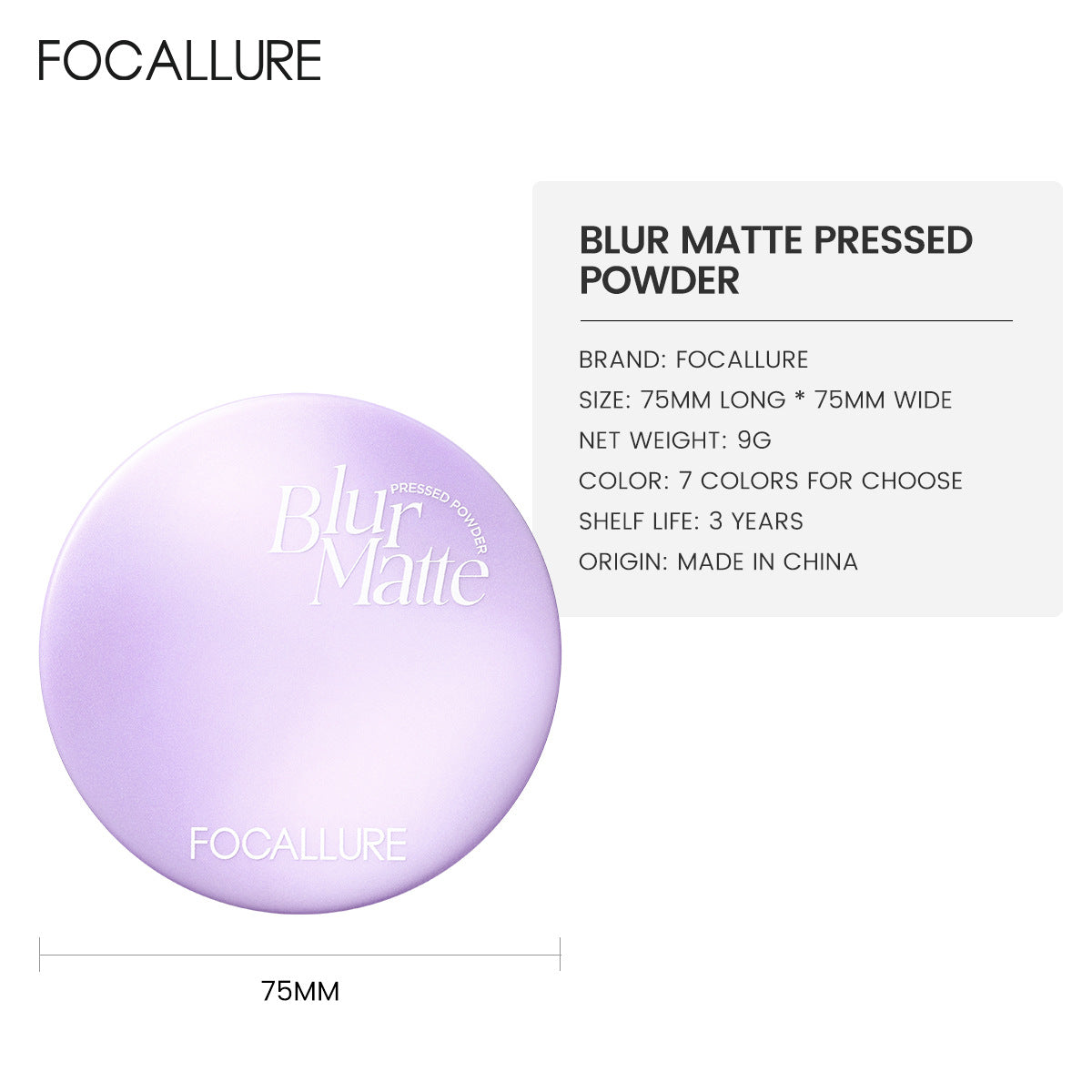 FOCALLURE Soft-Focus Matte Powder