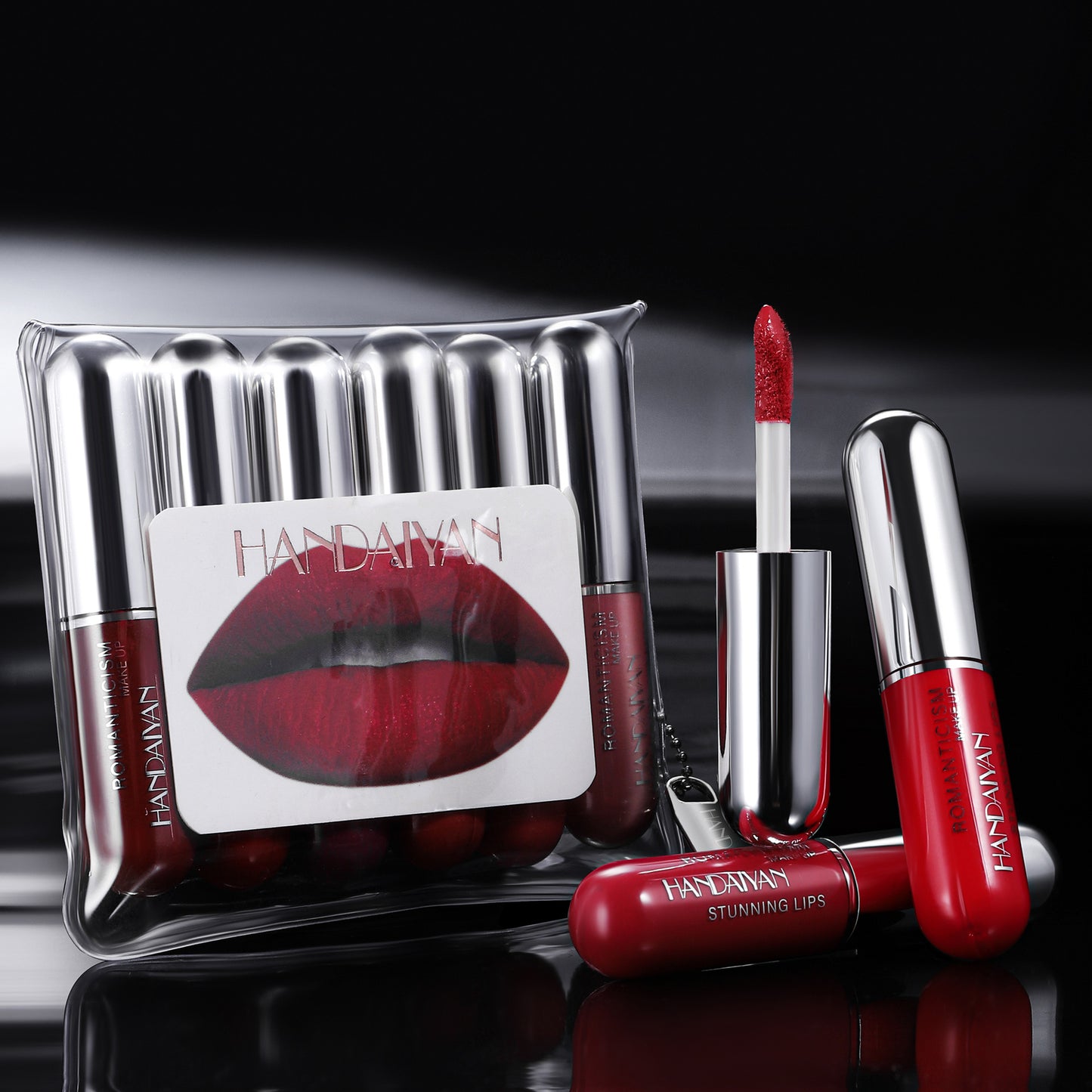 HANDAIYAN Capsule 6-Piece Long-Lasting Lip Gloss Set