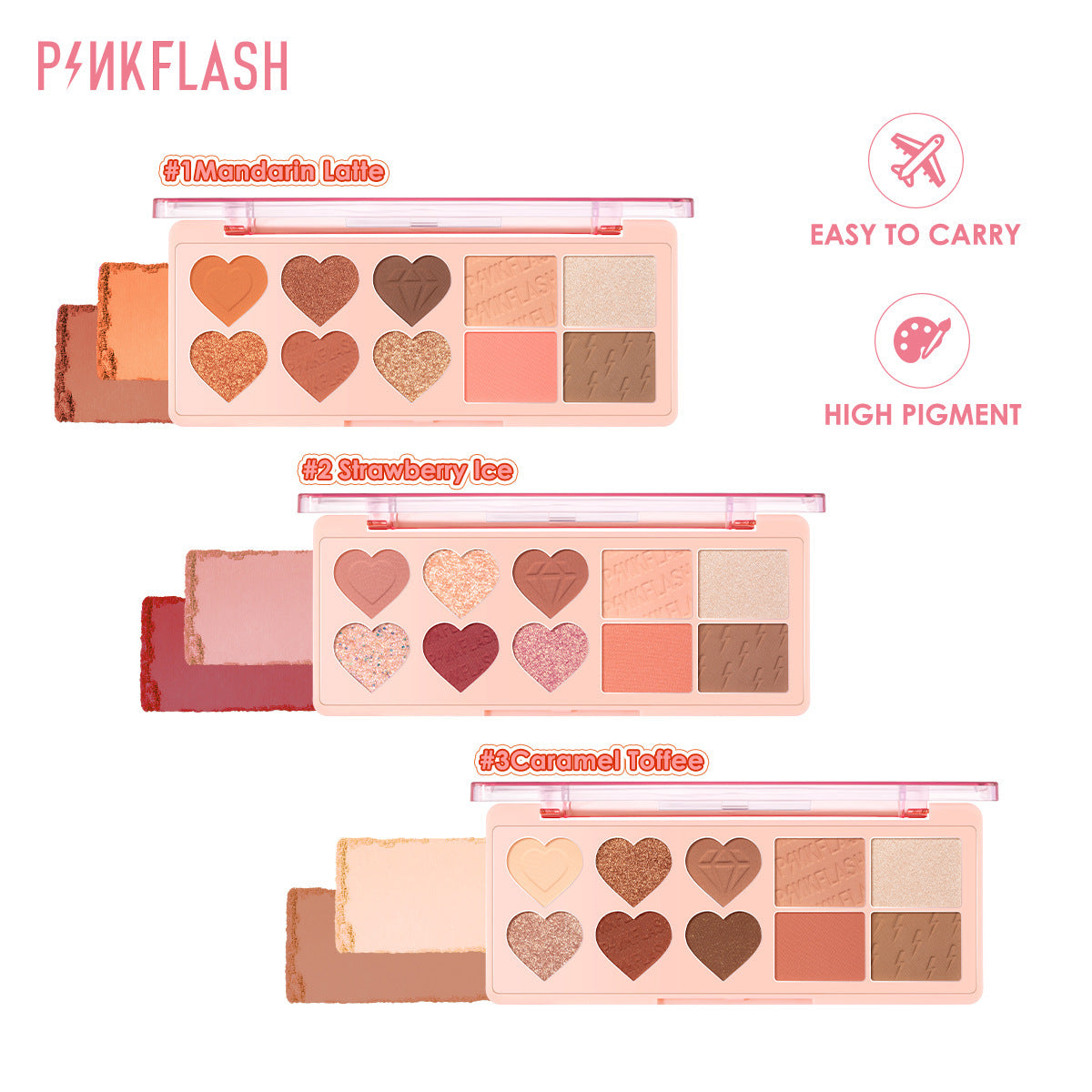 PINKFLASH All-in-One Blush, Highlighter & Eyeshadow Palette