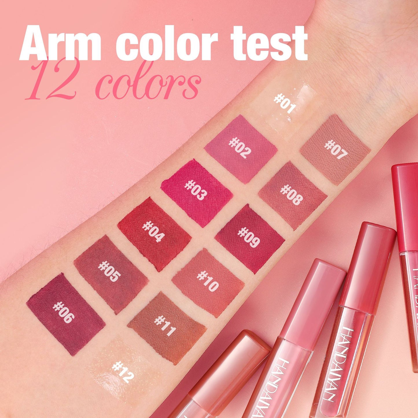 HANDAIYAN Square Tube Liquid Lipstick Set