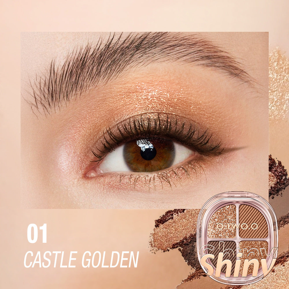 O.TWO.O Luxe 4-Color High-Shimmer Eyeshadow Palette