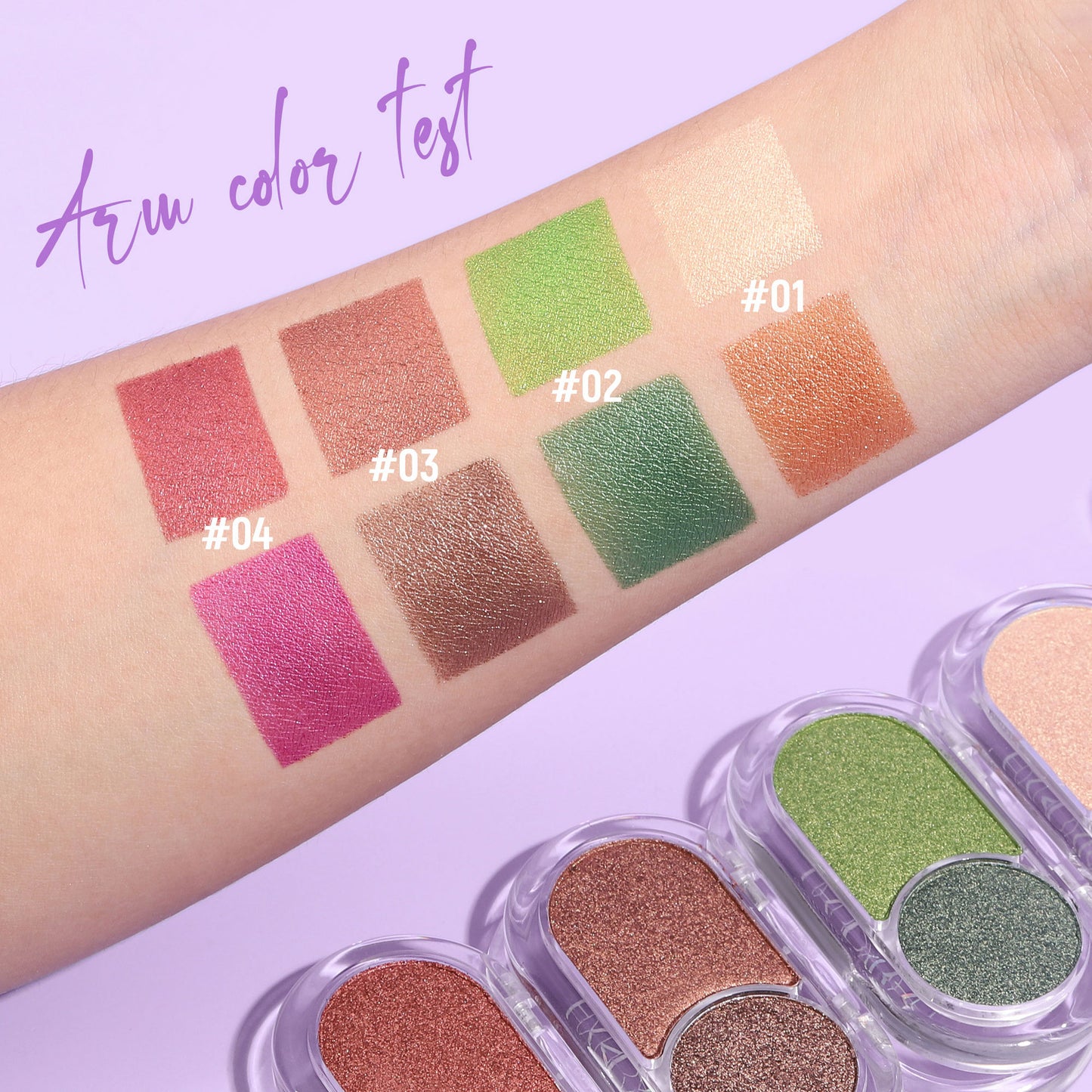 HANDAIYAN Dual-Color Eyeshadow Palette